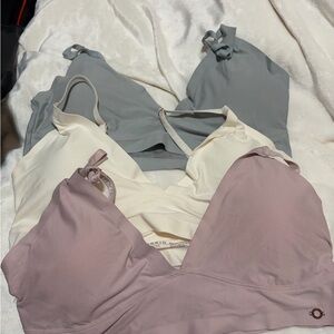 Danskin Women's Bra Set - Lavender, Cream, and Gray
